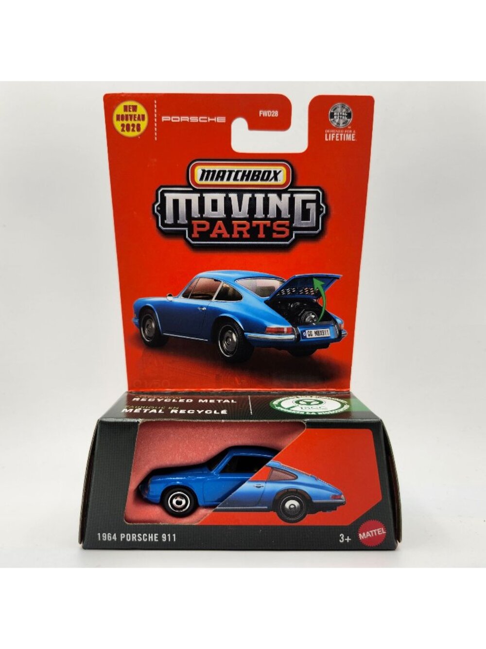 Matchbox Moving Parts 1964 Porsche 911 Blue 2026